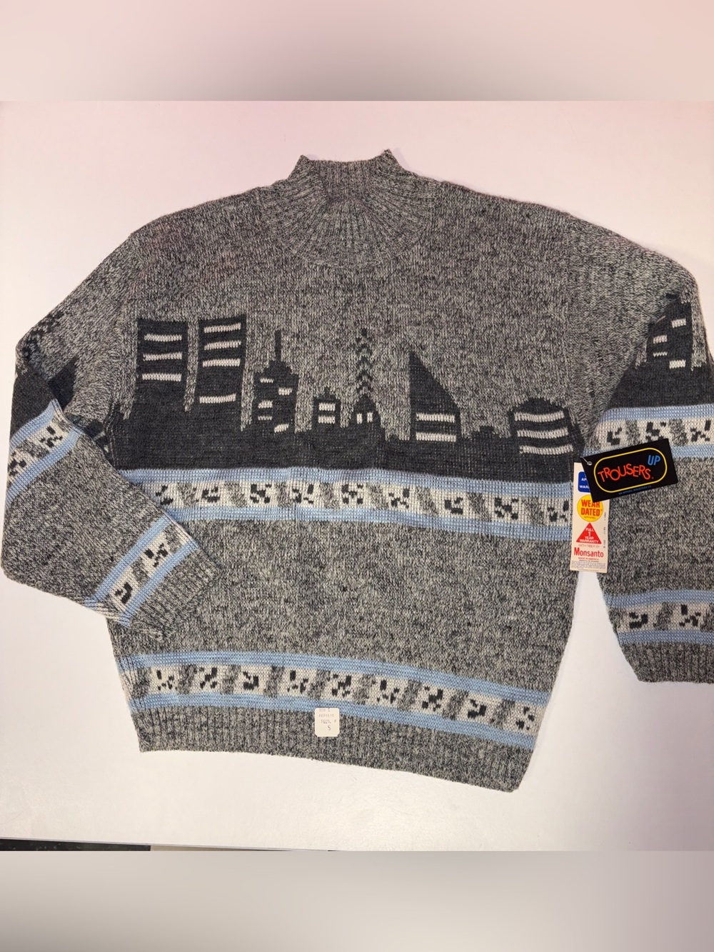 Vintage 1980’s dead stock Trousers Up sweater